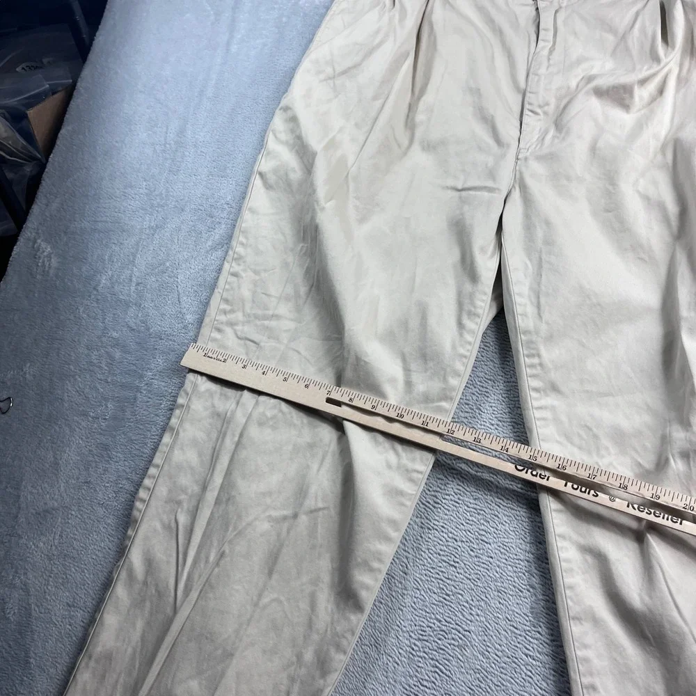 Polo Ralph Lauren Hammond Pant Men 40x32 Tan Khaki Pleated Cuffed Chino Trousers